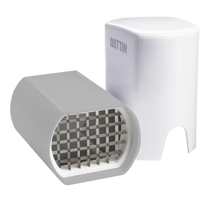 Quttin Cortador de Patatas Manual de Acero Inoxidable - 9,2 cm Ancho x 15,3 cm Alto x 10,4 cm Largo para Patatas Fritas Caseras (12 Unidades) 5