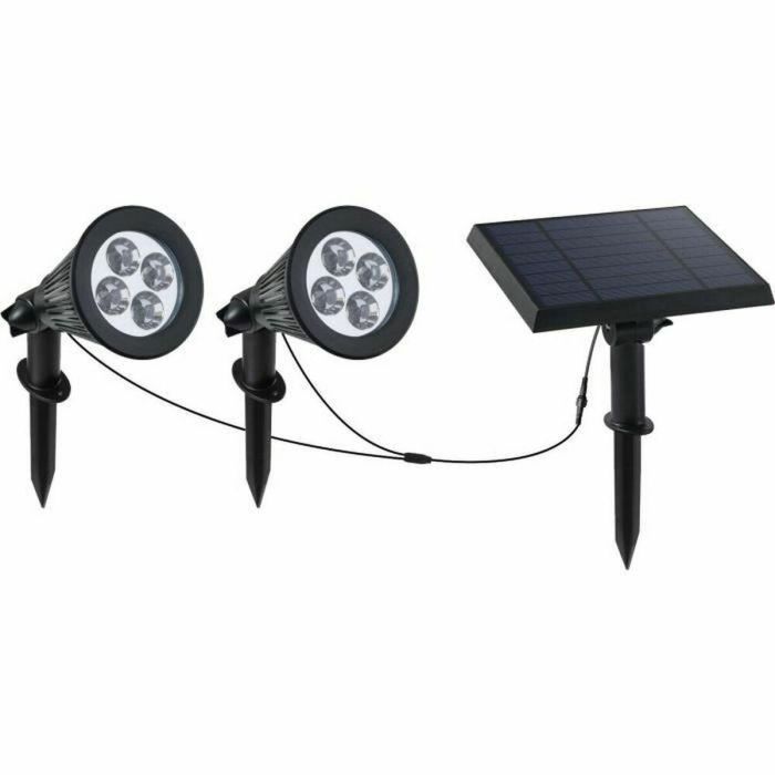 Foco Solar Lumi Garden Family Spiky 2 en 1 Negro Aluminio Acero (2 Unidades) 0 Foco Solar Lumi Garden Family Spiky 2 en 1 Negro Aluminio Acero (2 Unidades) 0