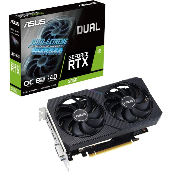 Asus Tarjeta Gráfica Dual RTX3050 8GB GDDR6 V2 - GeForce RTX 3050, PCI Express 4.0, HDMI 2.1, DisplayPort 1.4a 4 Asus Tarjeta Gráfica Dual RTX3050 8GB GDDR6 V2 - GeForce RTX 3050, PCI Express 4.0, HDMI 2.1, DisplayPort 1.4a 4