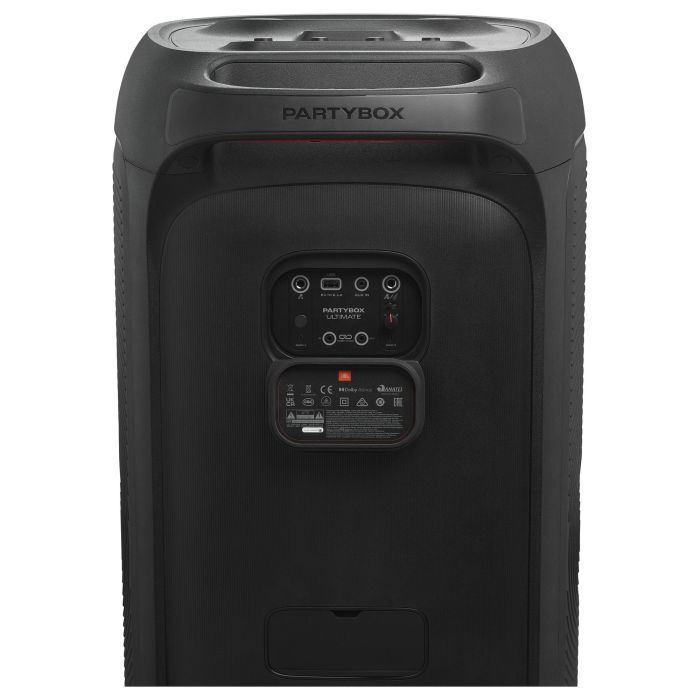JBL PartyBox Ultimate - Altavoz para Fiestas con Bluetooth 5.3 y WiFi, Potencia 1100W, Iluminación LED, IPX4, Transportable, Color Negro