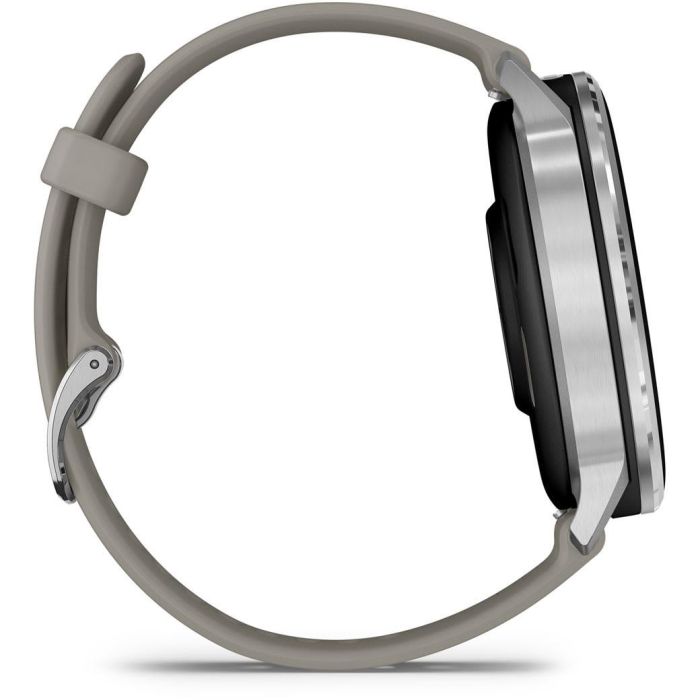 Garmin Venu 4 45mm Silikon-Armb. schwarz/silber/gra 3