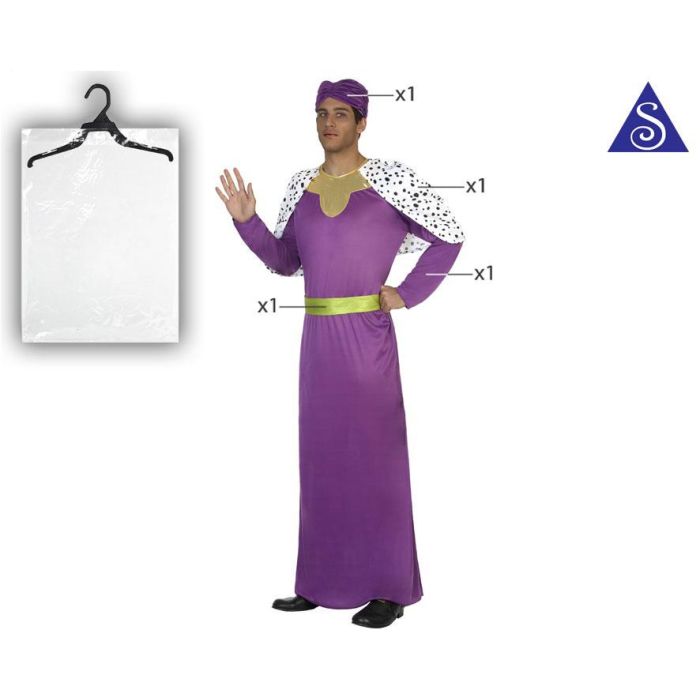 Disfraz Rey Mago Violeta Hombre XS-S 1 Disfraz Rey Mago Violeta Hombre XS-S 1