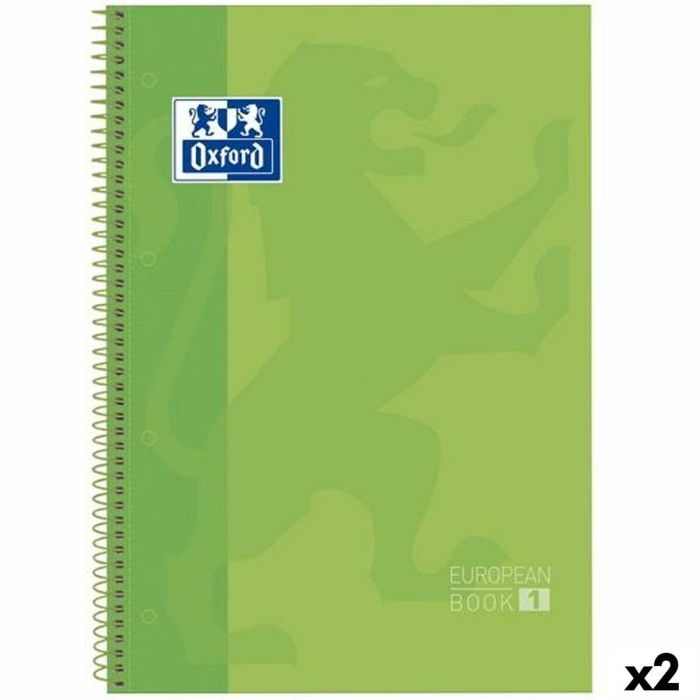 Libreta de Anillas Oxford Classic Europeanbook 1 Write&Erase Verde A4+ 80 Hojas 5 Piezas (2 Unidades) Libreta de Anillas Oxford Classic Europeanbook 1 Write&Erase Verde A4+ 80 Hojas 5 Piezas (2 Unidades)