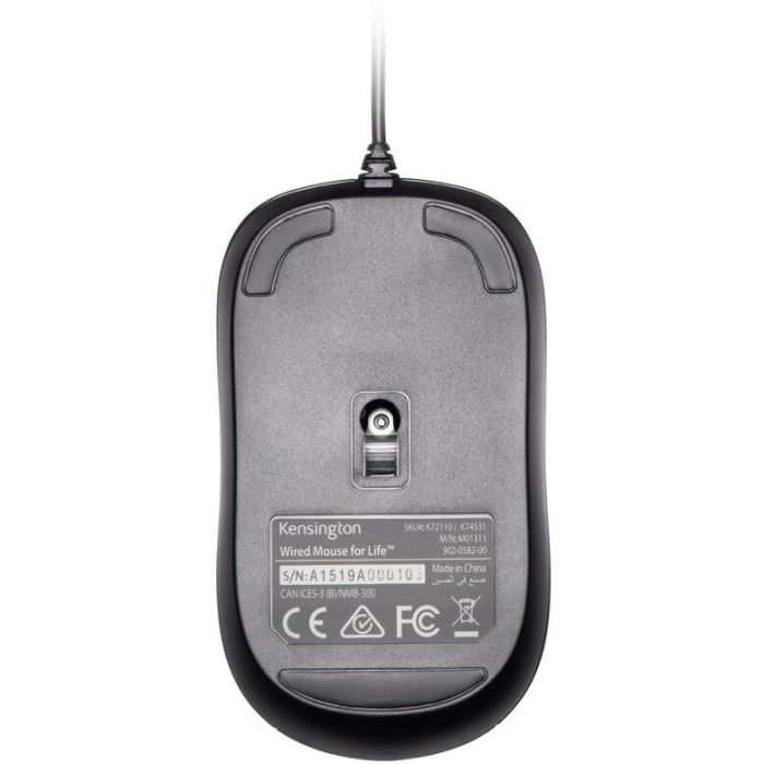 Kensington Ratón con Cable ValuMouse K72110EU - Sensor Óptico, Negro, Clic Silencioso, 1000 DPI 2 Kensington Ratón con Cable ValuMouse K72110EU - Sensor Óptico, Negro, Clic Silencioso, 1000 DPI 2