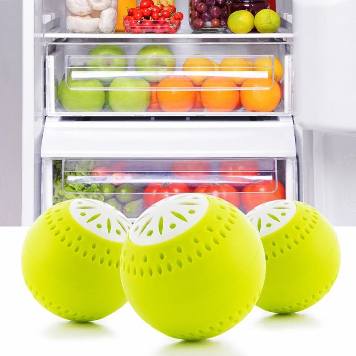 Innovagoods Pack de 3 Ecobolas para Frigorífico v0100792 - Elimina Olores y Alarga Vida de Alimentos 4