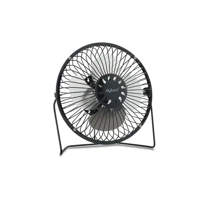 Avant Ventilador de Sobremesa 3W, Diámetro 150 mm, Alimentación USB, Cable 1m, Color Negro, 20x10.5x21 cm 1
