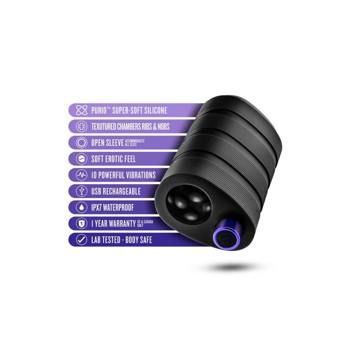 Masturbador Masculino Blush M for Men Strok Negro 1 Masturbador Masculino Blush M for Men Strok Negro 1