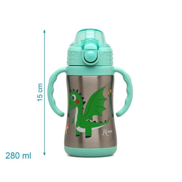 Botella Entrenamiento Dragón Verde 280 mL Acero Inoxidable 280 mL 4 Botella Entrenamiento Dragón Verde 280 mL Acero Inoxidable 280 mL 4