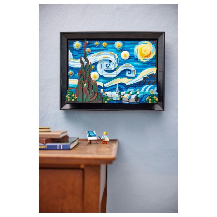 Lego Ideas 21333 Vincent Van Gogh - Lienzo de la Noche Estrellada Lámina Artística 3D - 2316 Piezas 17