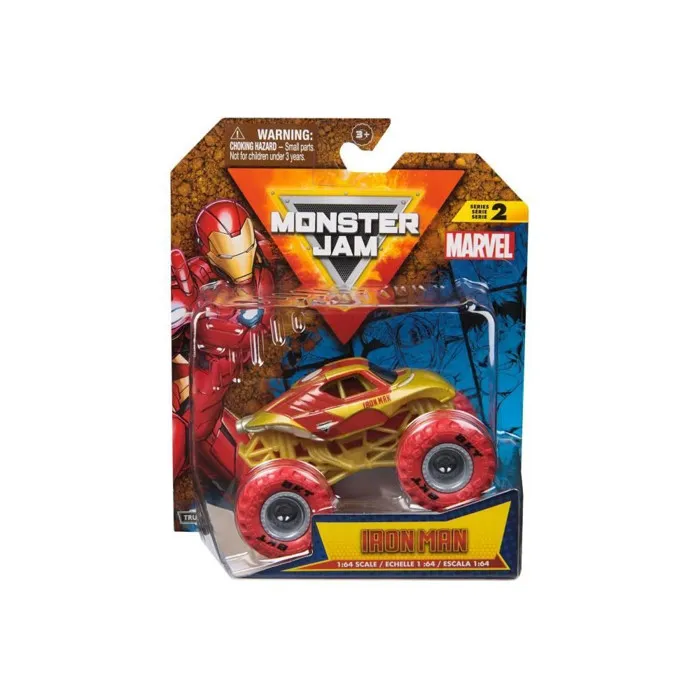 Spin Master Monster Jam Marvel 1:64 Vehículo Serie 2 - Modelo Aleatorio 4