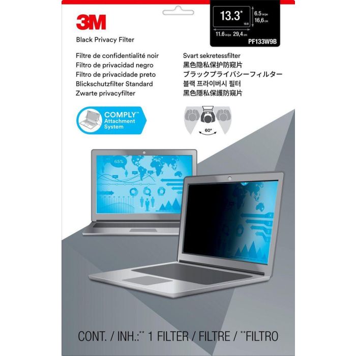 3M 3M Privacy Filter for 13.3" Widescreen Laptop (PF133W9B) 1 3M 3M Privacy Filter for 13.3" Widescreen Laptop (PF133W9B) 1