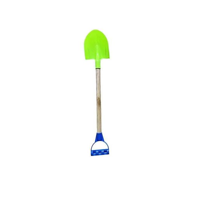 AVC Pala de Plástico con Mango de Madera de 62 cm, ideal para niños +10 meses