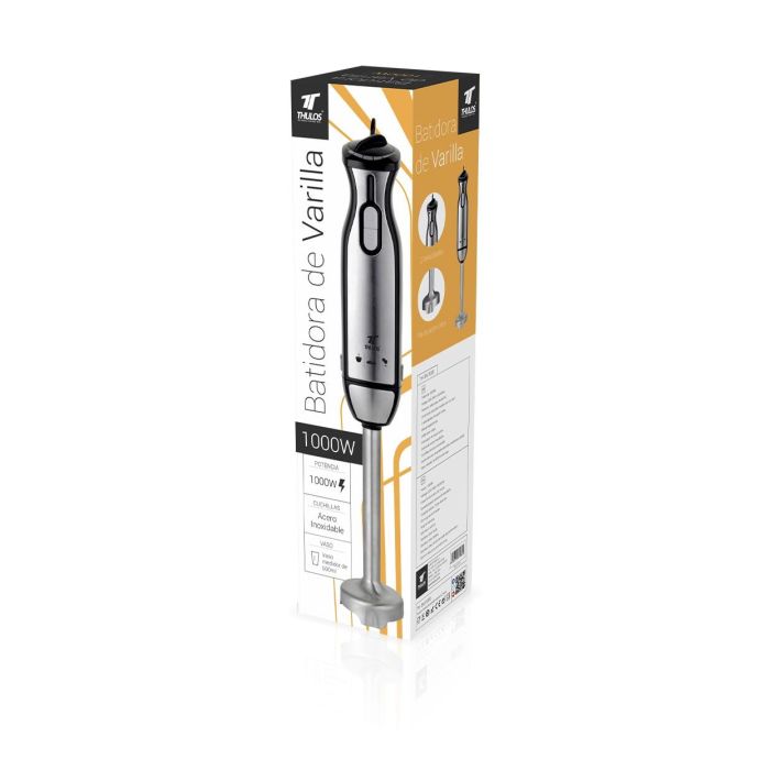Thulos Batidora de Mano TH-BM1000 Negro 1000W, Acero Inoxidable, 2 Velocidades, Función Turbo 2 Thulos Batidora de Mano TH-BM1000 Negro 1000W, Acero Inoxidable, 2 Velocidades, Función Turbo 2