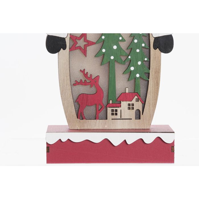 Decoracion Luminosa Navidad Tradicional DKD Home Decor Rojo Blanco 5 x 28 x 12 cm (6 Unidades) 3