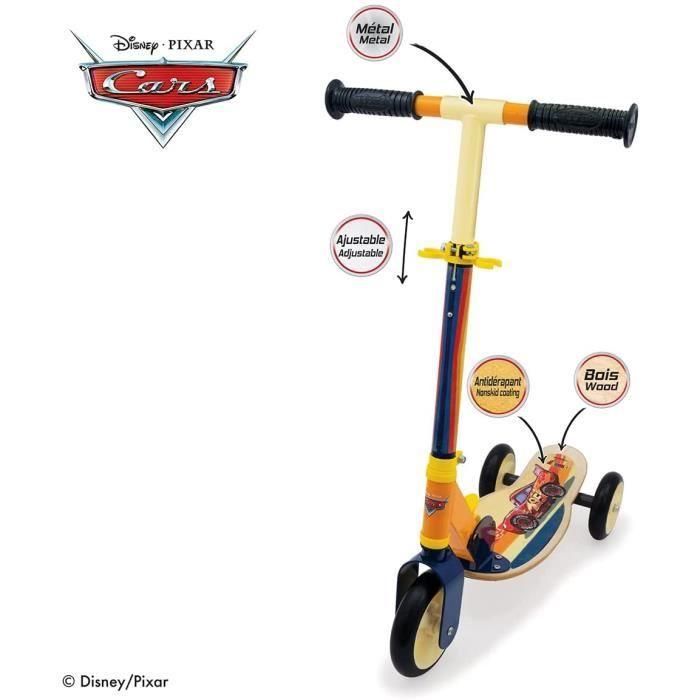 Cars scooter de madera plegable de 3 ruedas 1