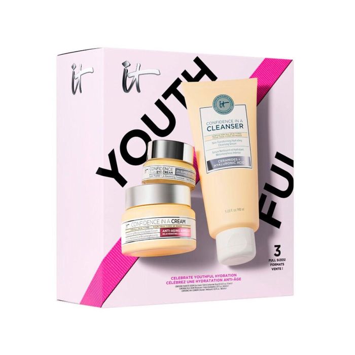 It Cosmetics Confidence Crema Estuche Set Facial Antiedad Hidratante. Con Crema 60ml, Limpiador 120ml, Contorno Ojos 15ml (3 Pz). It Cosmetics Confidence Crema Estuche Set Facial Antiedad Hidratante. Con Crema 60ml, Limpiador 120ml, Contorno Ojos 15ml (3 Pz).