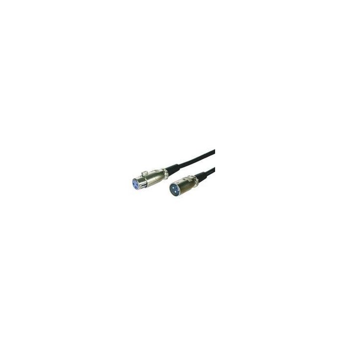 MicroConnect XLR M-F, 2m, 3-pol, Black MicroConnect XLR M-F, 2m, 3-pol, Black