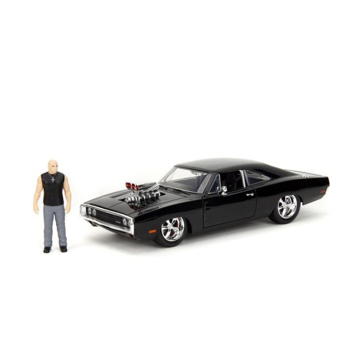 Jada Toys Figura Dominic Toretto y Coche Dodge Charger R/T Fast & Furious 1:24 2