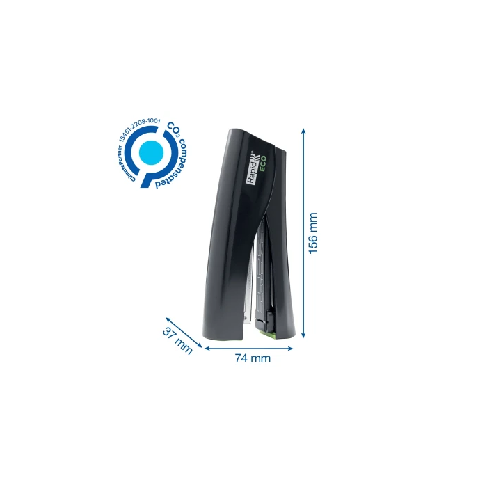 Rapid Grapadora de pie ECO STAND UP, 25 hojas, plástico reciclado, SuperFlatClinch, Negro, 24509000 Rapid Grapadora de pie ECO STAND UP, 25 hojas, plástico reciclado, SuperFlatClinch, Negro, 24509000