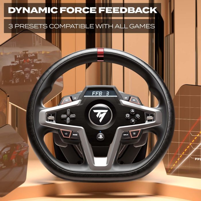 Thrustmaster Volante + Pedales T248 PS5/PS4/PC con Force Feedback, Pantalla LCD y Pedalier Magnético 4160783 7 Thrustmaster Volante + Pedales T248 PS5/PS4/PC con Force Feedback, Pantalla LCD y Pedalier Magnético 4160783 7