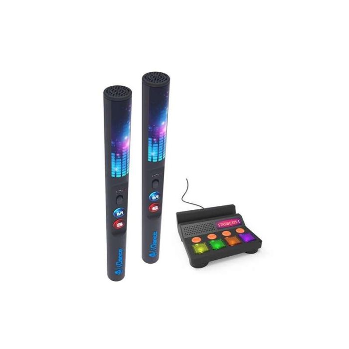 Baquetas de batería inalambricas con altavoz, luz y sonido 35x3 cm 3 Baquetas de batería inalambricas con altavoz, luz y sonido 35x3 cm 3
