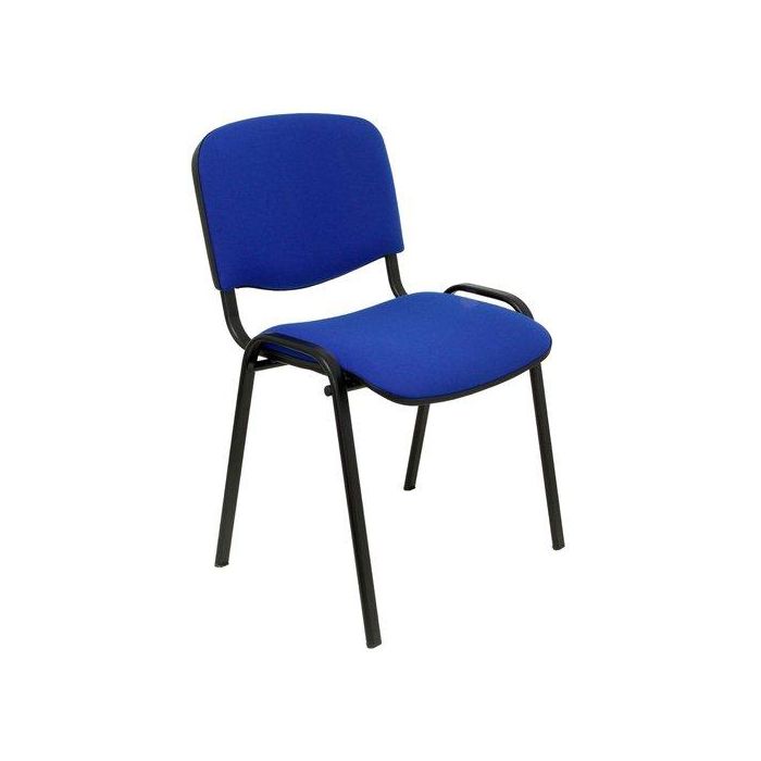 Silla Piqueras Y Crespo Alcaraz Confidente Apilable Asiento Tapizado Aran Azul