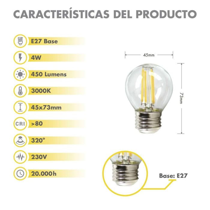 Bombilla LED Silver Electronics 960327 1 Bombilla LED Silver Electronics 960327 1