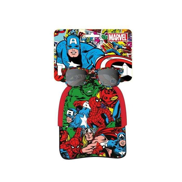 Cerdá Gorra Set Gafas de Sol Avengers Roja Talla 53 cm para Niños 3+ Años 0 Cerdá Gorra Set Gafas de Sol Avengers Roja Talla 53 cm para Niños 3+ Años 0