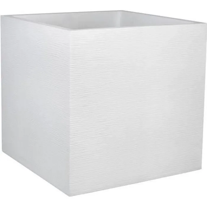 Eda Caja de Flores Cuadrada Graphit 57L 49.5x49.5x49.5 cm Ceruse Blanco 0 Eda Caja de Flores Cuadrada Graphit 57L 49.5x49.5x49.5 cm Ceruse Blanco 0