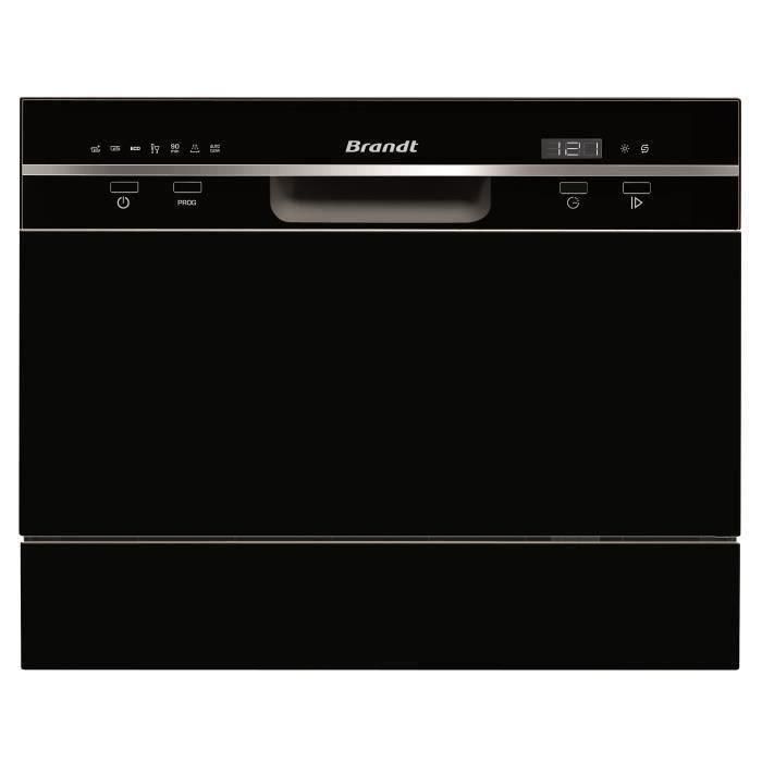 BRANDT DFC6519B - Lavavajillas independiente - 6 cubiertos - 49dB - Clas. F - Ancho. Los 55cm 1 BRANDT DFC6519B - Lavavajillas independiente - 6 cubiertos - 49dB - Clas. F - Ancho. Los 55cm 1