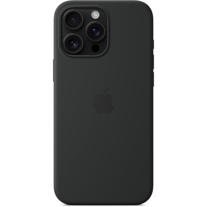 Apple iPhone 16 Pro Max: Funda Protectora de Silicona con MagSafe, Color Negro 3