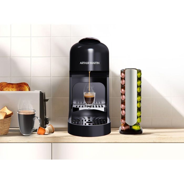 Cafetera de cápsulas - ARTHUR MARTIN - AMN230N - Espresso y Lungo - 1400 W - Negra 1