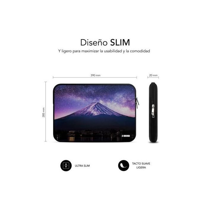SUBBLIM Trendy Sleeve Neo Mountain 15,6" 3