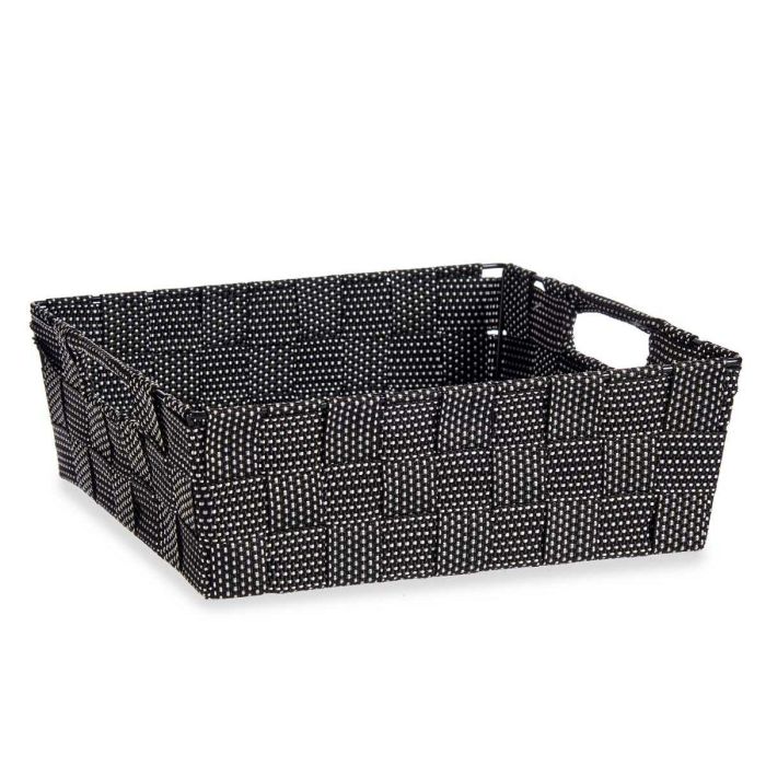 Cesta Trenzada Negro 3 L (23 x 8 x 27 cm) (48 Unidades) 1