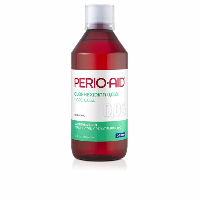 Perio·Aid Colutorio Antiséptico Bucal Mantenimiento 0,05% para Prevención de Enfermedades Periodontales y Periimplantarias 500 ml