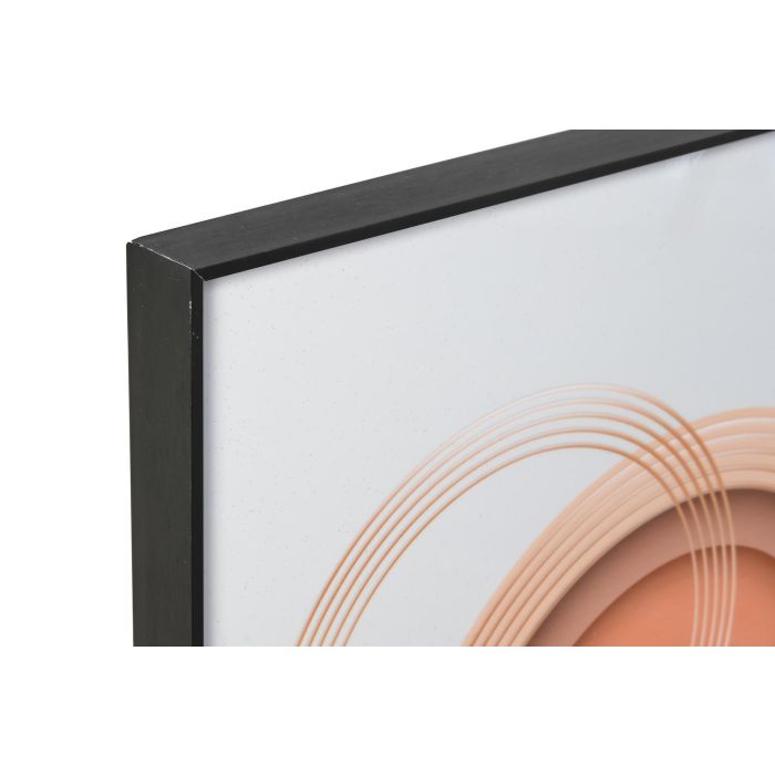 DKD Home Decor Cuadro Beige Dorado Abstracto Aluminio MDF 3 x 80 x 80 cm (2 Unidades) 1