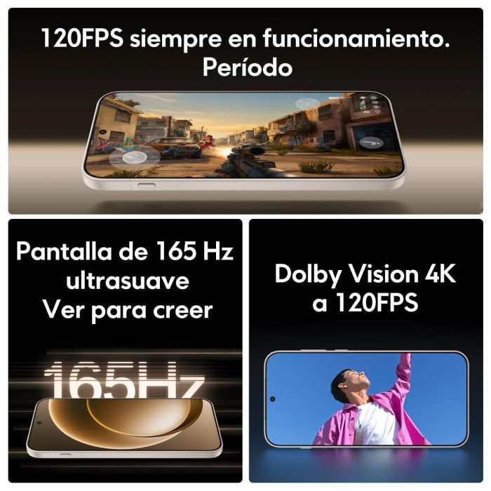 Smartphone OnePlus 15 5G 6,78" Octa Core 16 GB RAM 512 GB Negro 7