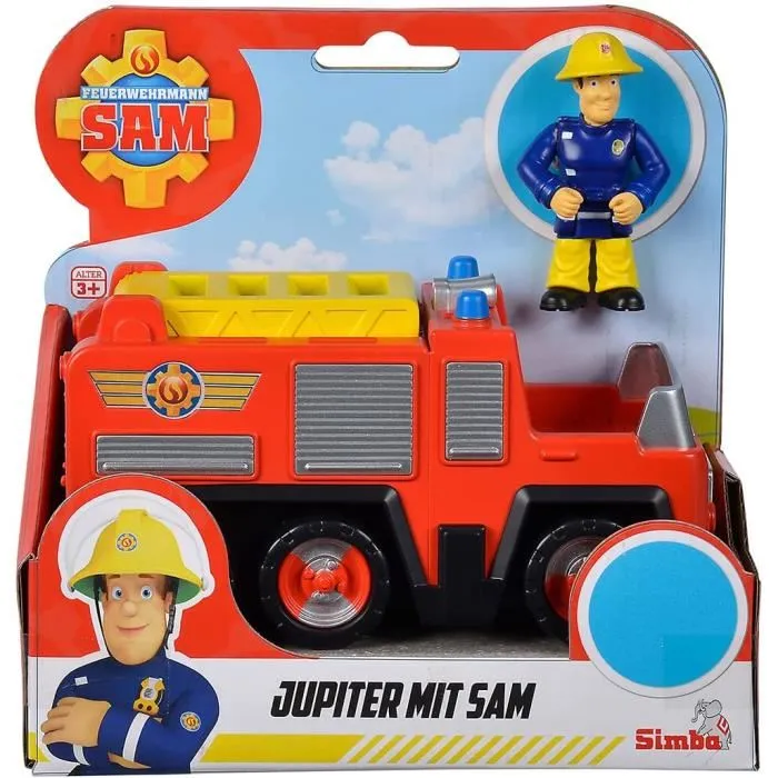 Silvertorn Camión Júpiter Sam el Bombero Mini Vehículo con Figura Articulada a Partir de 3 Años SMO109252505038 2