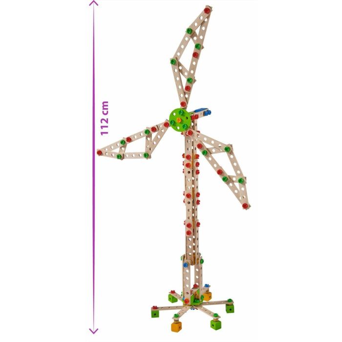 Eichhorn Juego de Construcción 8 en 1: Conjunto de 300 piezas para crear Turbina Eólica, Grúa, Aviones y más vehículos 14 Eichhorn Juego de Construcción 8 en 1: Conjunto de 300 piezas para crear Turbina Eólica, Grúa, Aviones y más vehículos 14