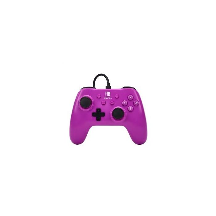 Power A Mando con Cable Nintendo Switch Grape Morado NSGP0143-01
