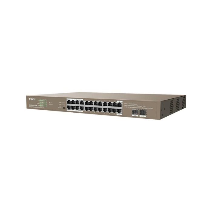 Switch 26 Puertos Tenda Teg1126P - 24 - 410 W 24 2 Switch 26 Puertos Tenda Teg1126P - 24 - 410 W 24 2