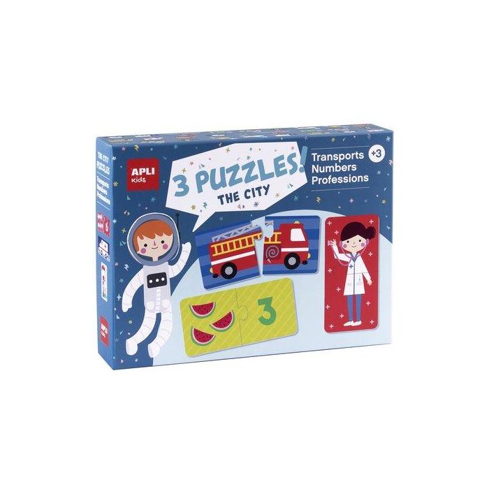 Juego Educativo Apli Kids Transporte, Numeros Y Profesiones (3 En 1) In The City