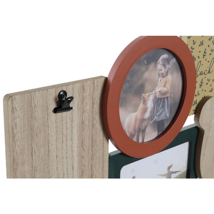 DKD Home Decor Marco Multifoto Kids Colección Animales del Bosque Multicolor MDF 2 x 28 x 56.5 cm (2 Unidades) 2