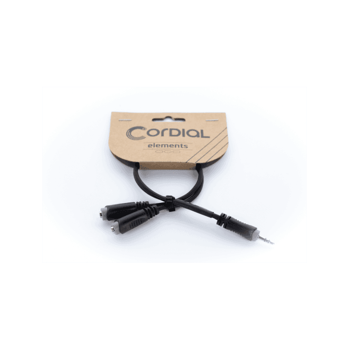 Cable Y Mini-Jack Estéreo/2 Mini-Jacks Estéreo Hembra 30 Cm 2