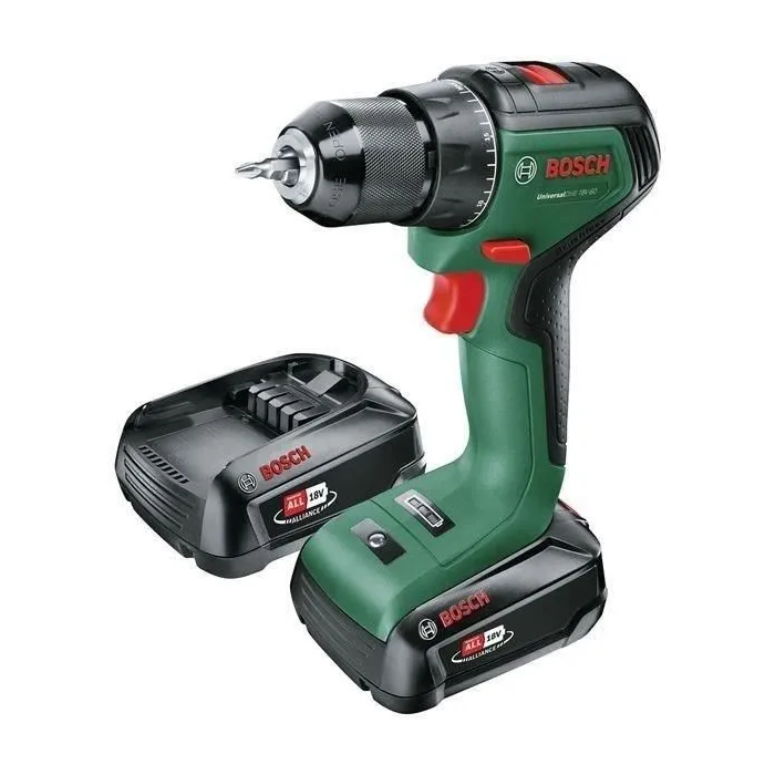 Bosch Taladro Atornillador Universal 18V-60 (2x 2,0 Ah) + Taladro Atornillador AL 18V-20 0 Bosch Taladro Atornillador Universal 18V-60 (2x 2,0 Ah) + Taladro Atornillador AL 18V-20 0
