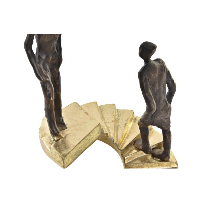 Figura Moderno DKD Home Decor Dorado Gris Oscuro 14 x 41.5 x 14 cm 2 Figura Moderno DKD Home Decor Dorado Gris Oscuro 14 x 41.5 x 14 cm 2