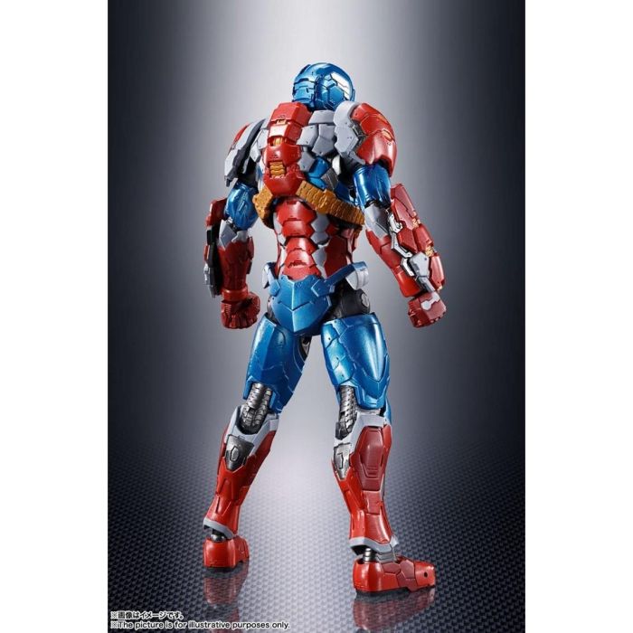 Tamashii Nations Figura Marvel Tech On Avengers Capitán América Edición Eiichi Shimizu 15.5cm S.H.Figuarts Collaboration 6