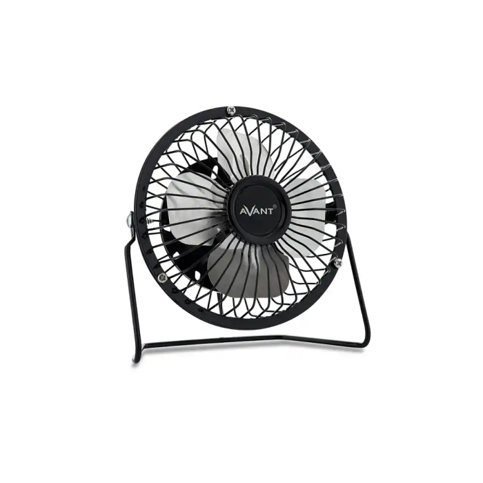 Avant Ventilador sobremesa 3W diámetro 100 mm, alimentación USB, cable 1 mt, color Negro 1