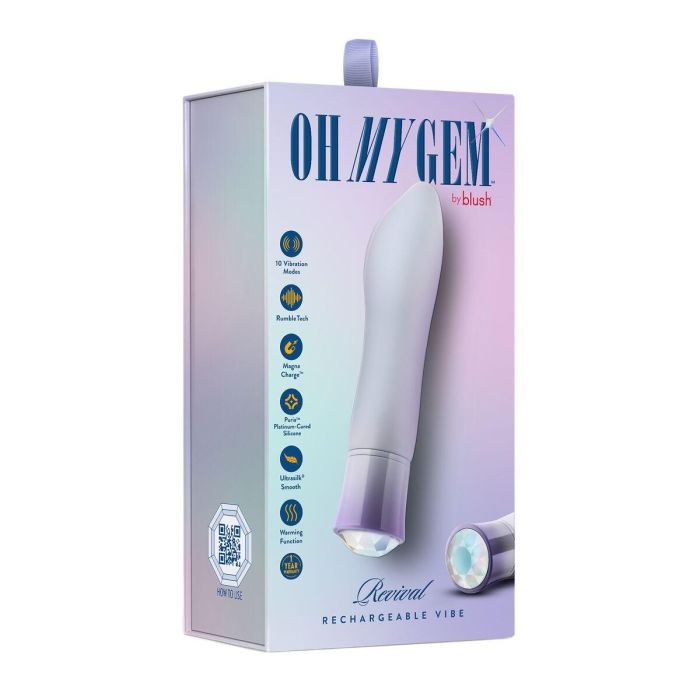 Mini Vibrador Blush Gem Revival Morado 1 Mini Vibrador Blush Gem Revival Morado 1