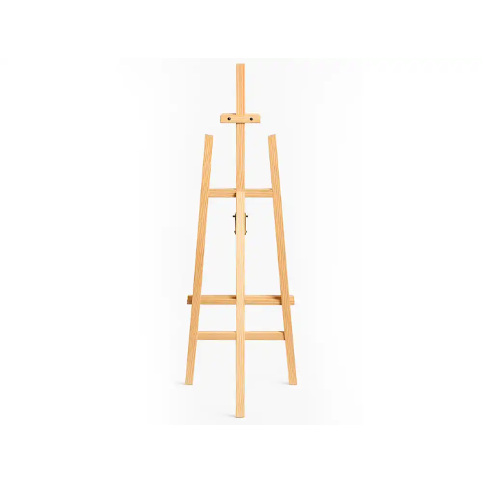 Liderpapel Caballete de Pie para Pintor en Madera de Pino Barnizado 60x150x60 cm Certificado FSC 2
